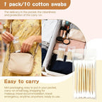 1000 PCS Travel Size Cotton Swabs - Image 4