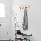 khtumeware 8 Pack Brushed Gold Coat Hooks Wall Mount Heavy Duty Utility Retro - Image 5