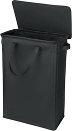 Slim Laundry Basket with Lid and Handles, Foldable Laundry Basket by GOMAJI