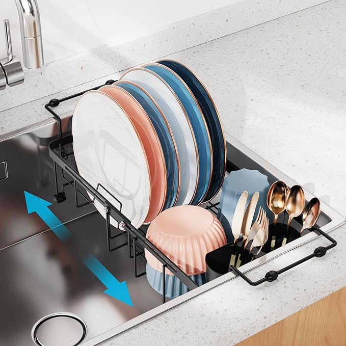 iSPECLE Small Sink Dish Drying Rack, Dish Rack by iSPECLE