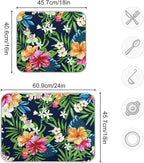 Tarity Colorful Tropical Flowers Dish Drying Mat - Image 3