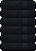 GLAMBURG Ultra Soft 6-Piece Hand Towel Set 16x28-100% Ringspun Cotton by GLAMBURG