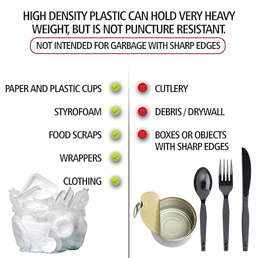 Aluf Plastics 45 Gallon Clear Trash Bags 40" x 48" - Image 4