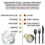 Aluf Plastics 45 Gallon Clear Trash Bags 40" x 48" - Image 4