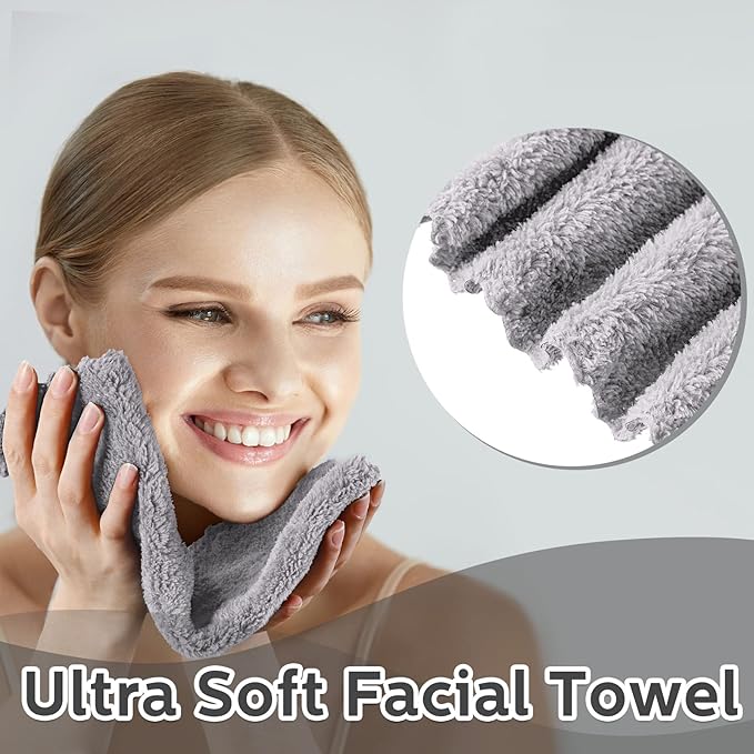 Newwiee 100 Pcs Washcloths Bulk Quick Drying Bathroom Wash Clothes 12 x 12 Inch - Image 4