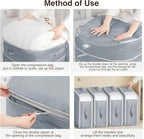 DIMJ Comforter Storage Bag - 110L Ultra Space Saving Self Compression Organize - Image 4