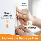 Picture Hanging Strips 80 Strips, Damage Free Removal, Wall Poster Picture - Image 4