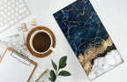 HAISUKA Blue & Gold Marble Lightweight Bath & Kitchen Towels - Image 7