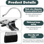 50 Pack Boot Hanger Clips Hooks, Heavy Duty Laundry Hooks - Image 3