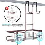 Over the Door Hanging Shower Caddy: Rustproof Hanging Organizer over the Door - Image 3