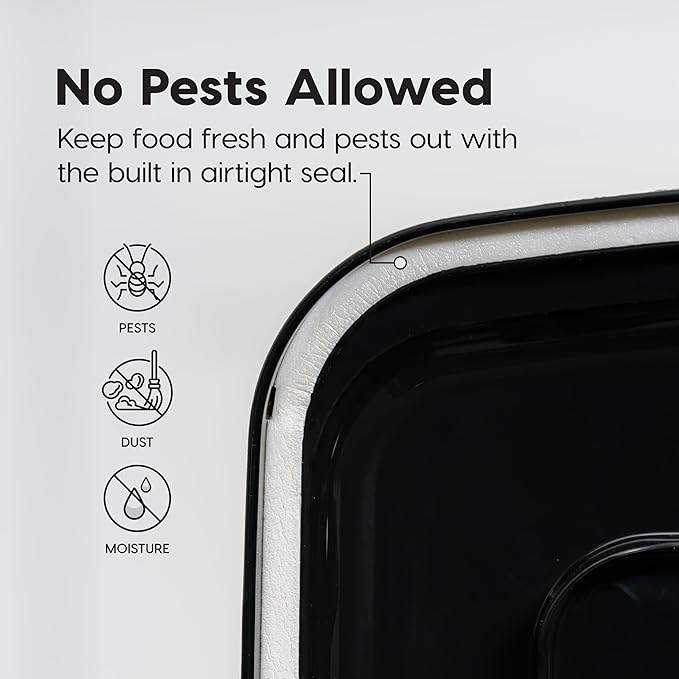 IRIS USA Dog Food Storage Container 58 lbs, Attachable Wheels, - Image 7