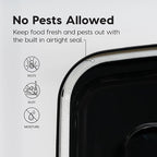 IRIS USA Dog Food Storage Container 58 lbs, Attachable Wheels, - Image 7