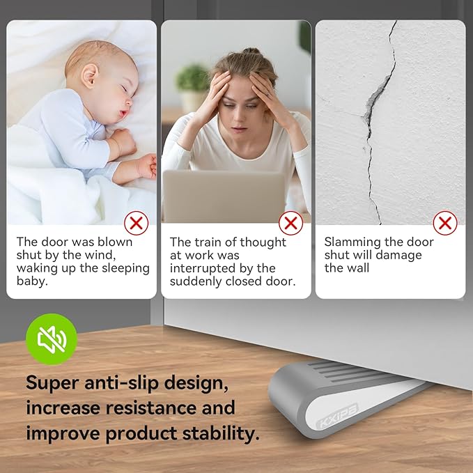 1 Pack Rubber Door Stopper Wedge - Image 5
