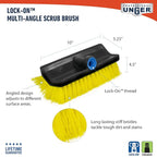 Unger Professional HydroPower Lock-On 10” Bi-Level Scrub Brush, Cleaning - Image 7