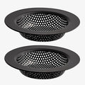 2PC Kitchen Sink Drain Strainer Stainless Steel by rqyekdo