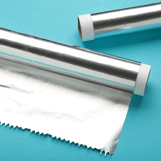 Standard Aluminum Foil Roll 18"x500' Commercial-Grade Silver Wrap - Image 2