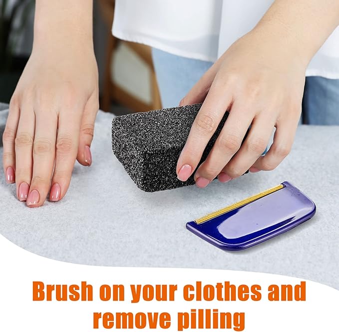 4 Pcs Sweater Pill Remover Fuzz Defuzzer Remover Stone Lint Remover Tools - Image 5