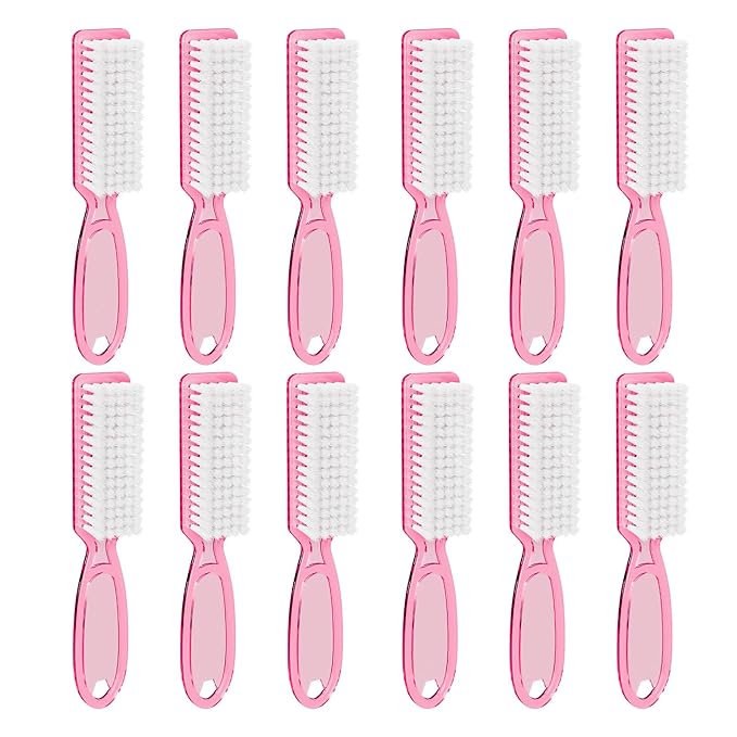 12 Pcs Handle Grip Cleaning Brushes, Hand Fingernail Nail Scrub Manicure Brush - Image 5