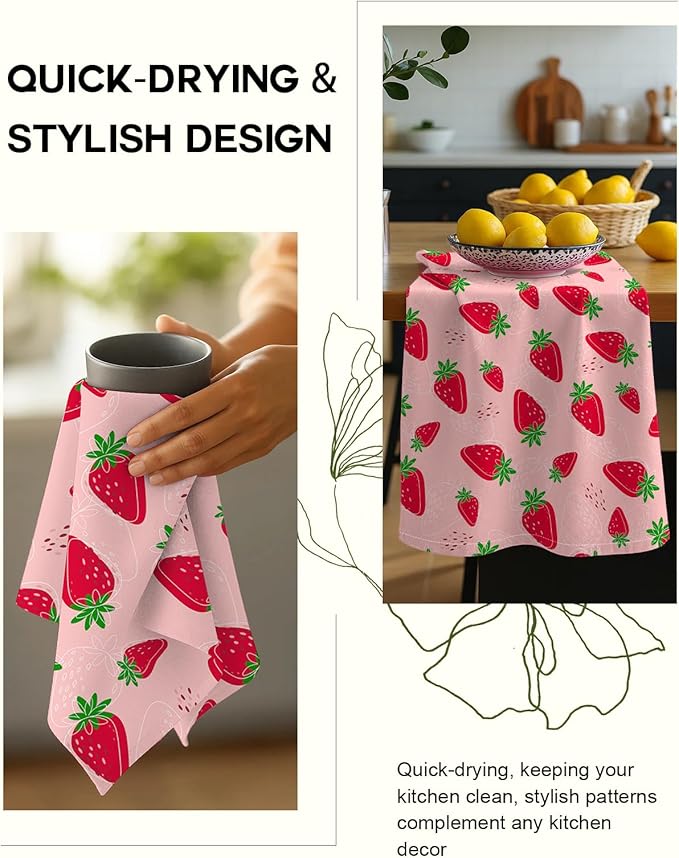 Flour Sack Kitchen Towels Set of 2-18x26 Cotton Dish Towels - Image 4