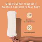 Rael Panty Liners for Women, Organic Cotton Cover - Image 3