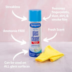 Sprayway Glass Cleaner Foaming Aerosol Spray, Streakless, Fast-Acting | Cleans - Image 3
