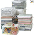 10 PCS Clear Zippered Storage Bags by Remittur
