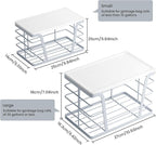 2 Pack Gray Trash Bag Organizer - Image 2