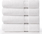 Cotton Craft Ultra Soft 4 Pack Oversized Extra Large Bath Towels 30x54 White by COTTONCRAFT