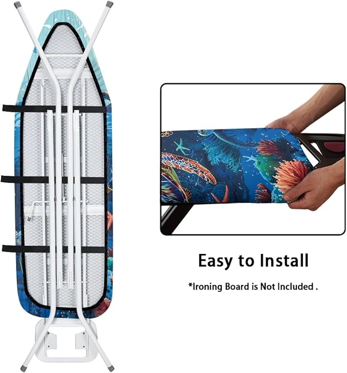 GLENLCWE Underwater Sea Turtle Ironing Board Cover - Image 4