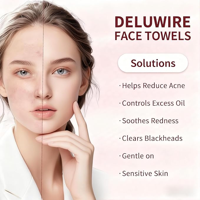 Soft Dry Wipe 10 Pack, Face Tissues, Lint Free Facial Cleansing Towels - Image 2