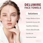 Soft Dry Wipe 10 Pack, Face Tissues, Lint Free Facial Cleansing Towels - Image 2