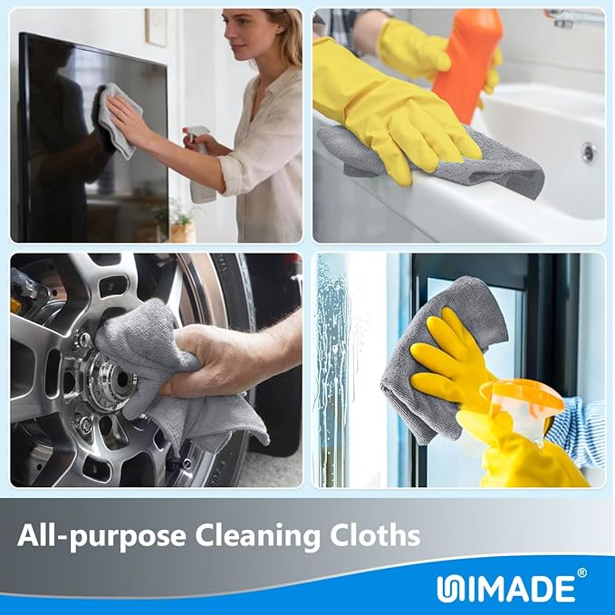 Microfiber Cleaning Cloth, 100 Sheets Microfiber Towels - Image 8