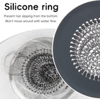 TRAPMATE 2 Pack Bathroom Sink Drain Strainer, 4.4" Fast Drainage Shower Drain - Image 3