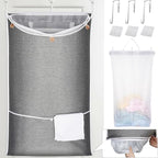 NiHome XXL Hanging Laundry Hamper Bag 39.4"x22.4" by NiHome