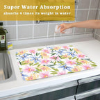 Aportt Spring Summer Floral Dish Drying Mat - Image 7