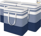 BlissTotes 3-Pack Laundry Basket, Freestanding＆Waterproof Laundry Hamper by BlissTotes