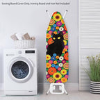Sprowallow Hippie Cat Ironing Board Covers 15x54 inch Extra Thick Heavy Duty - Image 3