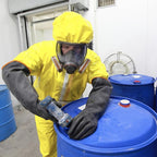 22" Chemical Resistant Gloves, Reusable Heavy Duty Long Rubber Glove, - Image 8