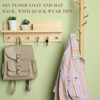 50 Pcs Mini Shaker Pegs Wooden Hooks Wall Mounted, Smooth Texture Wood Pegs - Image 4