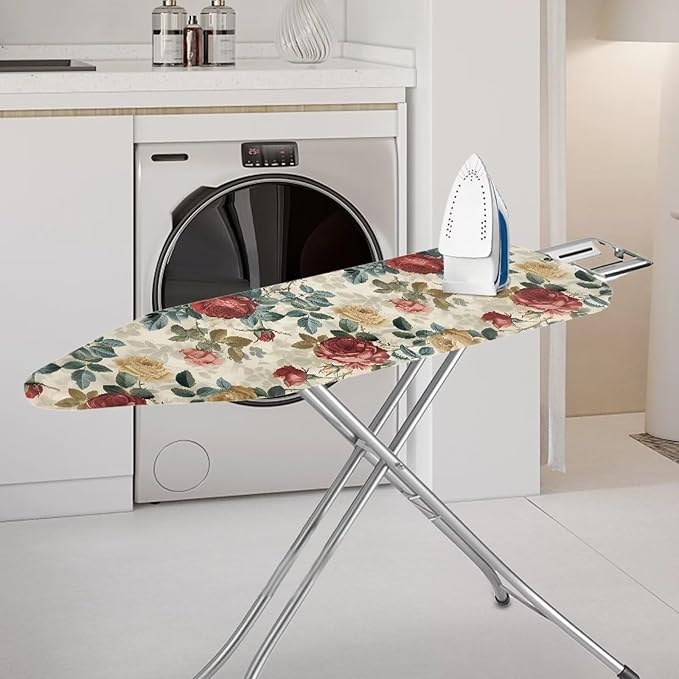 Vintage Rose Ironing Board Padded Cover Dust Covers Stretchable Iron Board - Image 2