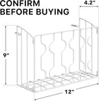 SIMPLE HOUSEWARE Wall Door Mount Kitchen Wrap Organizer Rack - Image 3