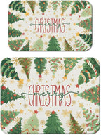 Christmas Dish Drying Mat for Kitchen Counter 2 Pack by Unknown