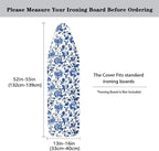 Retro Blue Flower Ironing Board Cover 15x54 Inch - Image 5