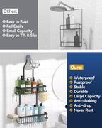 YASONIC Shower Caddy Hanging, Never Rust Shower Organizer Hanging, Aluminum - Image 8
