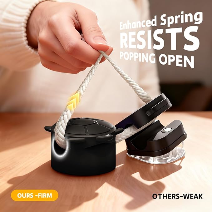 8 Pack Rotatable Cable Clips, Cord Organizer Spring Clip Cord Holder - Image 2