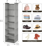GRANNY SAYS 6 Shelf Hanging Closet Organizers and Storage, Collapsible Closet - Image 3