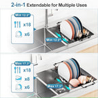 iSPECLE Small Sink Dish Drying Rack, Dish Rack - Image 5