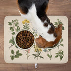 Vintage Plants Herbs Floral Dish Drying Mat - Image 9