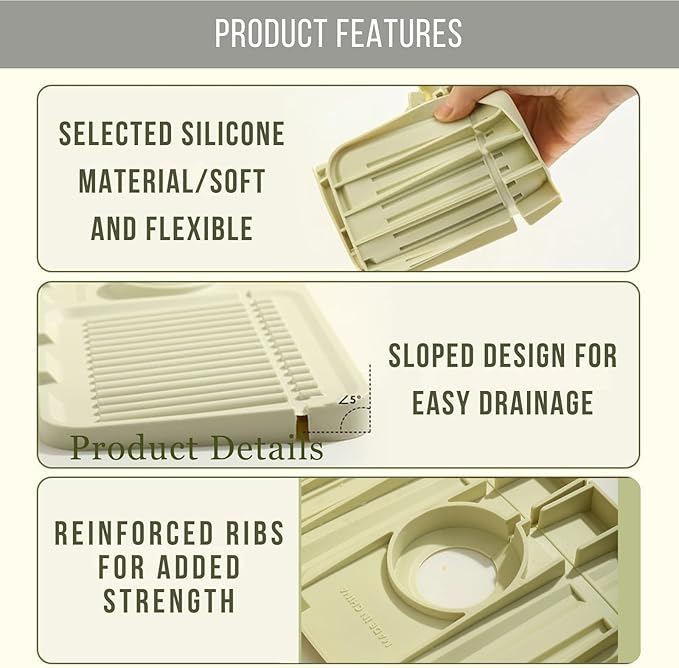 Silicone Sink Splash Guard, Non-Slip Faucet Mat - Image 6