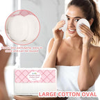 Large Oval Cotton Pads, Dual-Sided, Ultra-Soft Cotton Oval Pads - Image 5